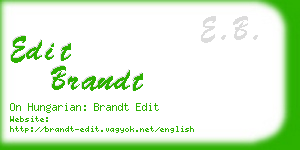 edit brandt business card